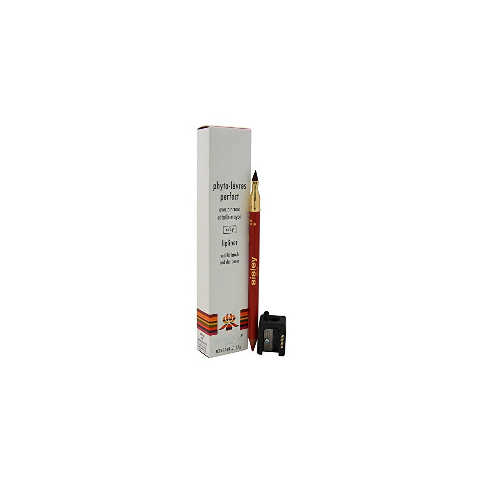 Sisley Phyto-Levres Perfect Lipliner with Lip Brush and Sharpener,  7 Ruby, 0.04 Ounce