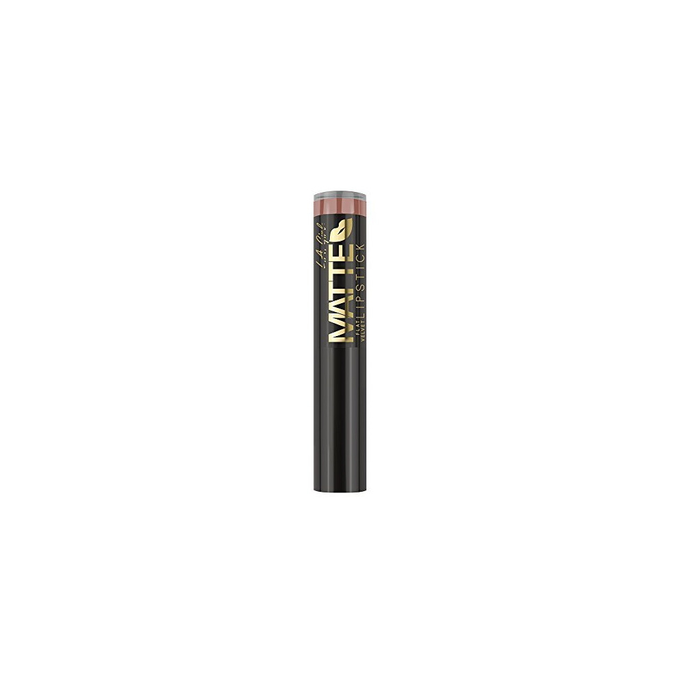 L.A. Girl Matte Flat Velvet Lipstick, Snuggle, 0.1 Ounce