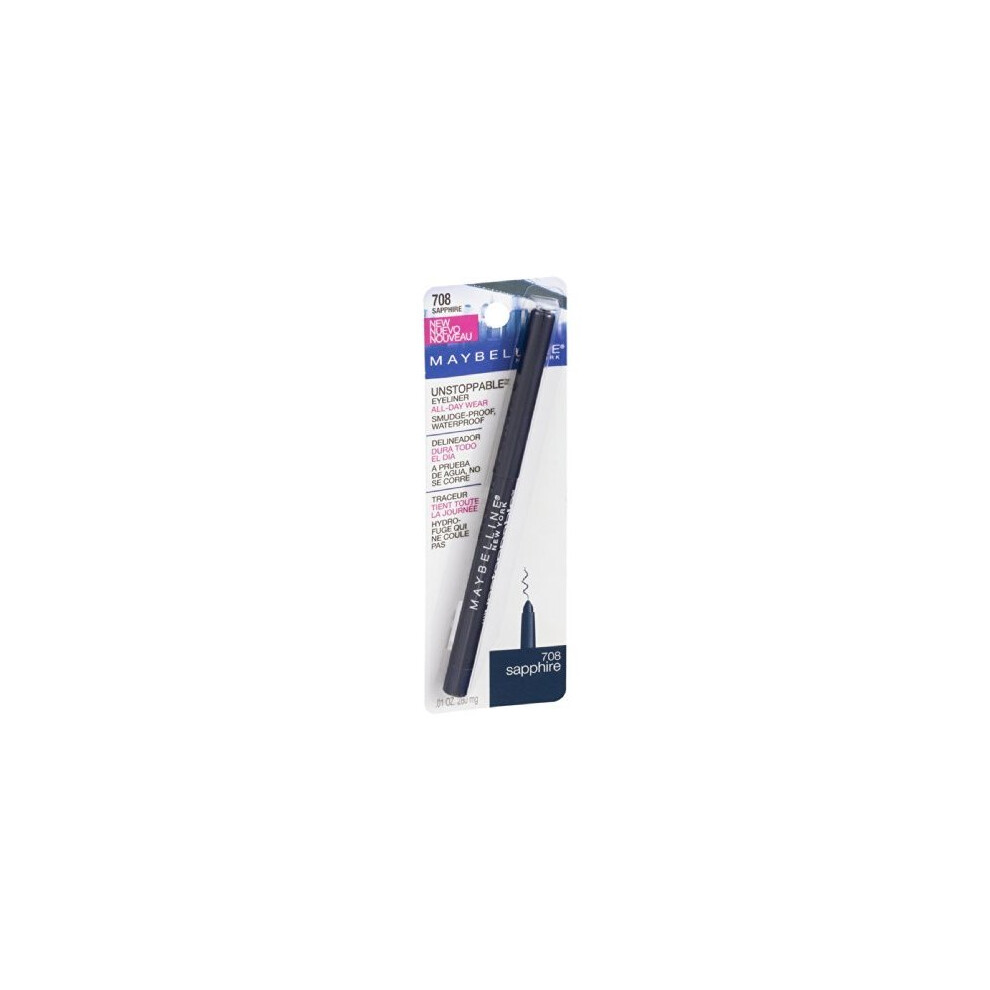 Photos - Eye / Eyebrow Pencil Maybelline Unstoppable Eyeliner 708 Sapphire Blue 