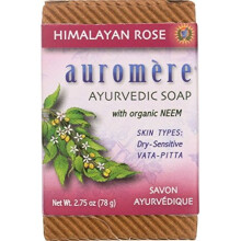 Auromere, Ayurvedische Stückseife mit Neem, Himalaya-Rose, 2,75 oz (78 g)