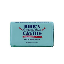 KIRKS NATURAL PRODUCTS Castile Bar Soap with Aloe, 0.02 Pound