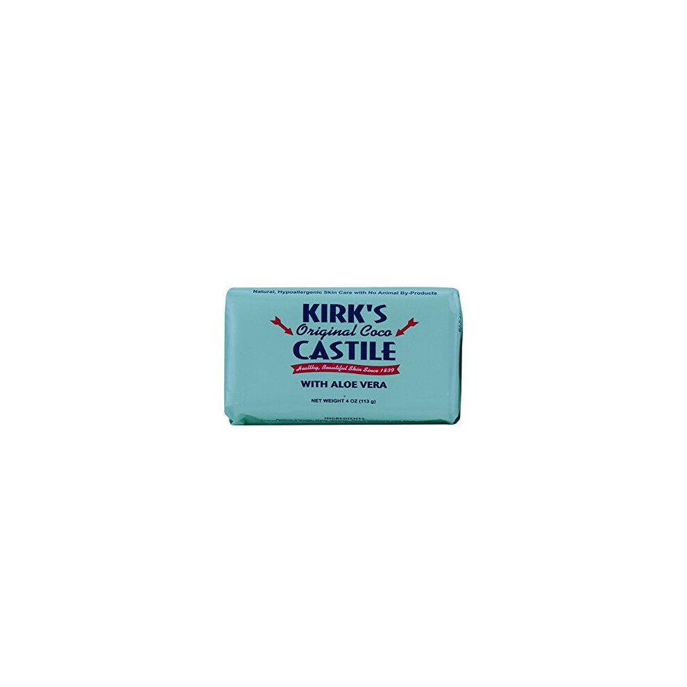 Kirks Natural Products Castile Bar Soap With Aloe, 0.02 Pound