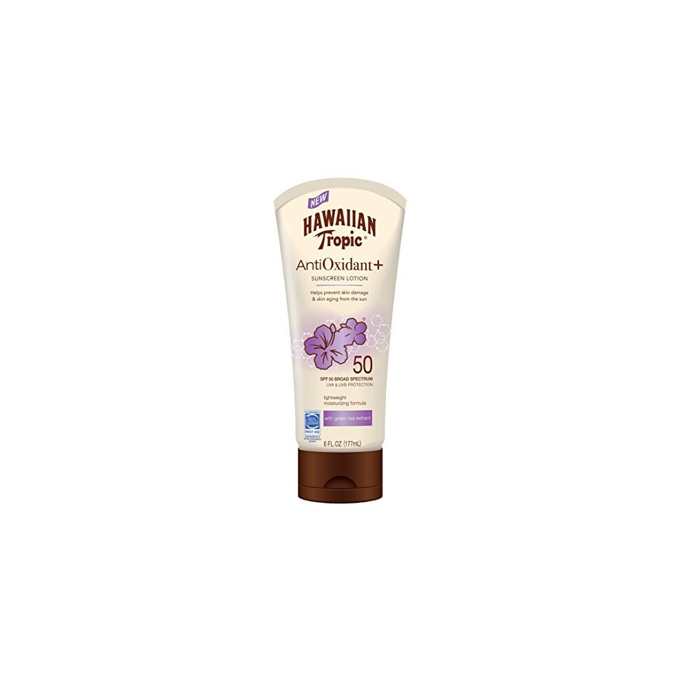 Hawaiian Tropic Spf 50 Antioxidant Sunscreen Lotion, 6 Ounces