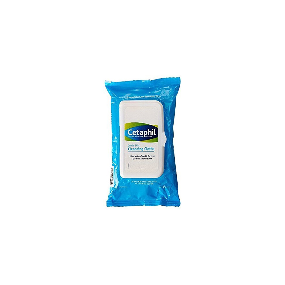 Cetaphil Gentle Skin Cleansing Cloths, 25 sheets (Pack of 4)