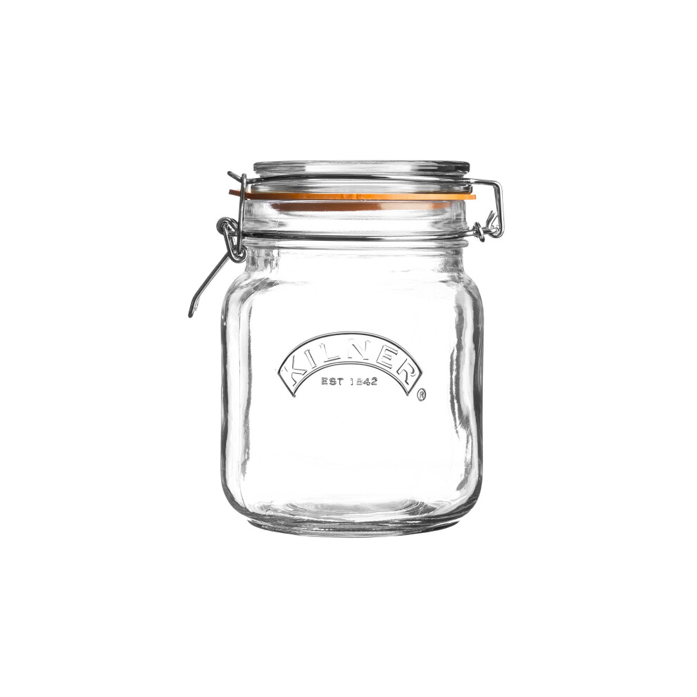 Kilner Square Clip Top Jar 1ltr | Kilner Preservation Jar