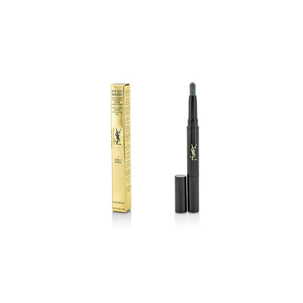 Yves Saint Laurent Eye Duo Smoker Long Lasting Creamy Eye Shadow Duo -  2 Smoky Green 2x0.8g0.03oz