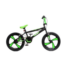 (Black / Green) XN BMX Freestyle 20" MAG Wheel Kids Bike 4 Colours