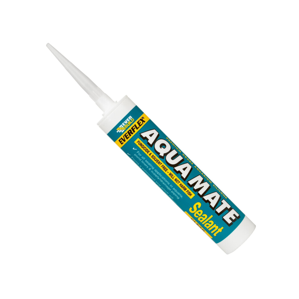 Everbuild AQUATR Aqua Mate Silicone - Transparent
