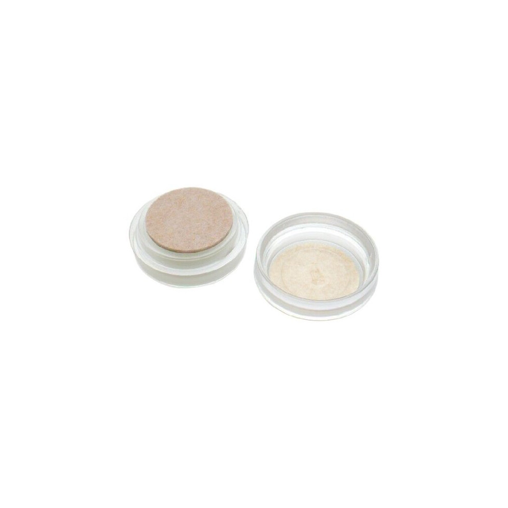 Bulk Hardware BH00156 Castor Caster Cups with Felt Pad Small, Clear, Pack of 4