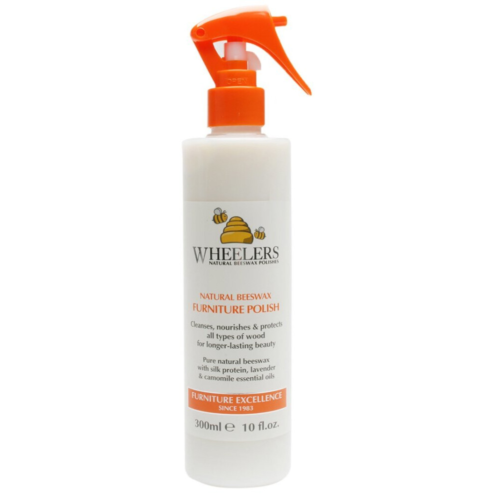 Wheelers Beeswax Furniture Polish Spray, 300 ml