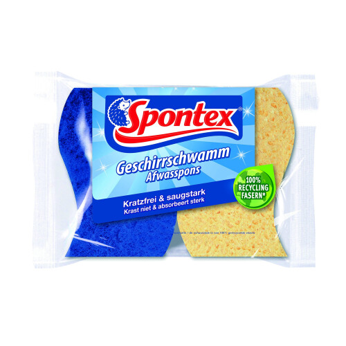 Spontex Non Scratch Super Absorbent Sponge Scourers 2pk