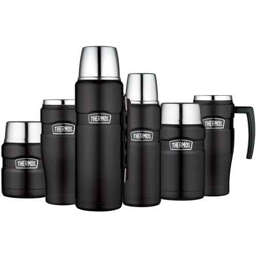 Thermos Thermos Stainless King Flask, Matt Black, 470 ml 2