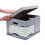 Fellowes Fellowes Bankers Box 01810-FF System Storage Box, Large - Grey, Pack of 10 2
