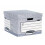 Fellowes Fellowes Bankers Box 01810-FF System Storage Box, Large - Grey, Pack of 10 3