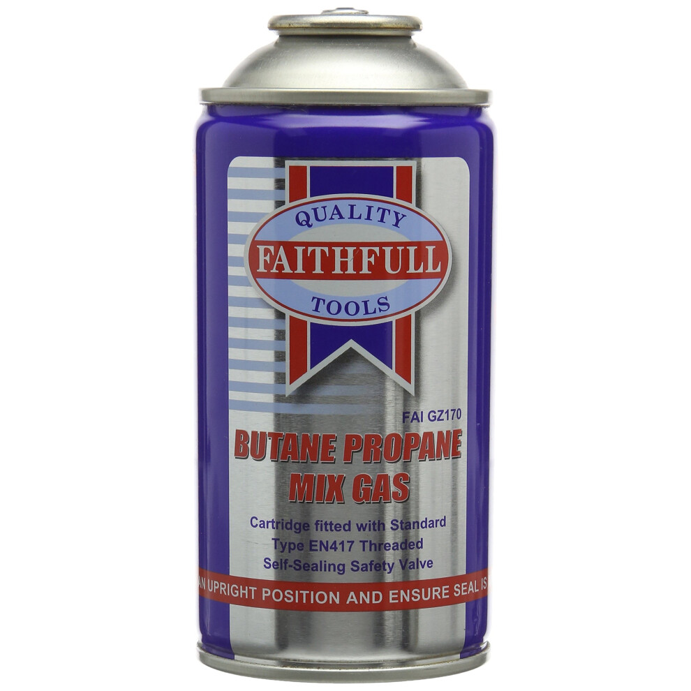 Faithfull GZ350 170g Butane Propane Gas Cartridge