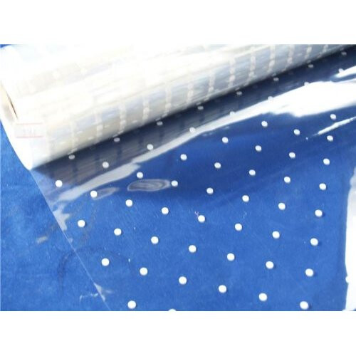 20m x 80cm Roll White Dot Cellophane Wrap