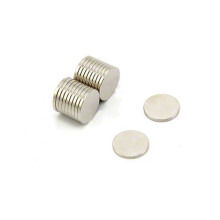 Magnete Al Neodimio N42 Diametro 10 Mm, Spessore 1 Mm. 20 Pezzi Forza 0,58 Kg