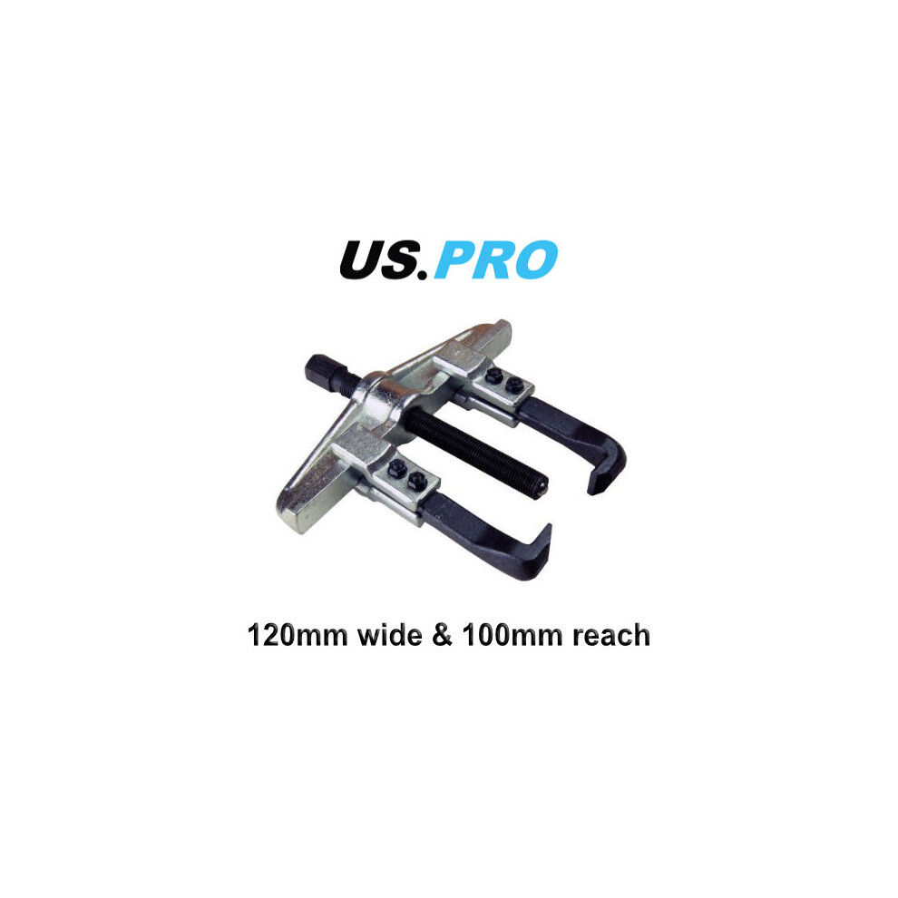 US PRO 2 Jaw Sliding Arm Gear Puller 120mm Wide & 100mm Reach 5151