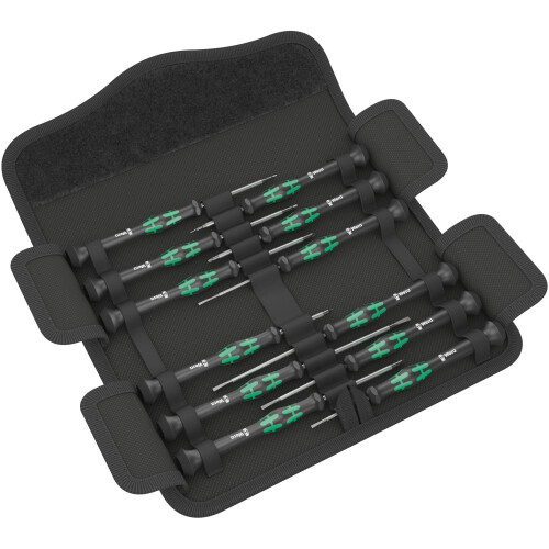 Wera Kraftform Micro-Set/12 SB 1 Screwdriver set for electronic applications, 12pc