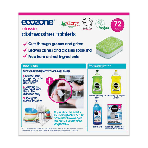 Ecozone All In One Dishwasher Tablets Classic, 72 Tablets 1