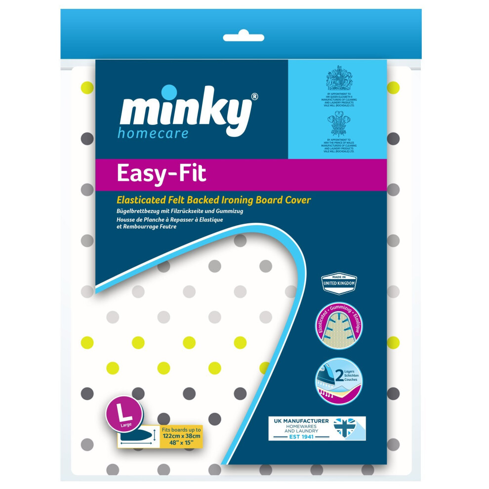 Minky Easy Fit Ironing Board Cover  - 122 x 38 cm