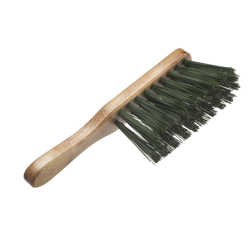 Faithfull PVC Stiff Hand Brush, Green