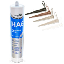 Bond-It HA6 Black Marine Adhesive Premium Silicone Sealant - EU3 310ml Cartridge