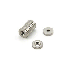 10mm dia x 2mm thick x 3mm c/sink Neodymium Magnet - 1.2kg Pull