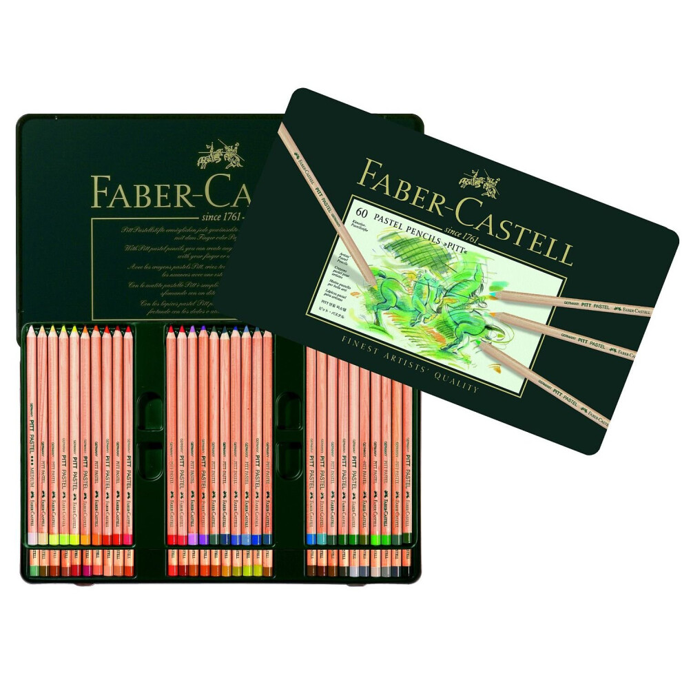 Faber-Castell Pitt Pastel Pencils Tin Of 60