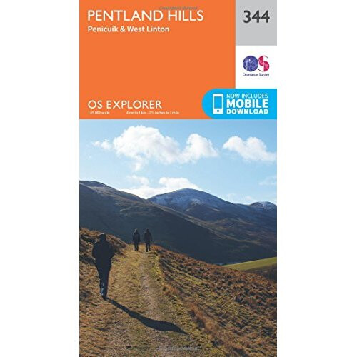 OS Explorer Map (344) Pentland Hills (OS Explorer Paper Map) (OS Explorer Active Map)