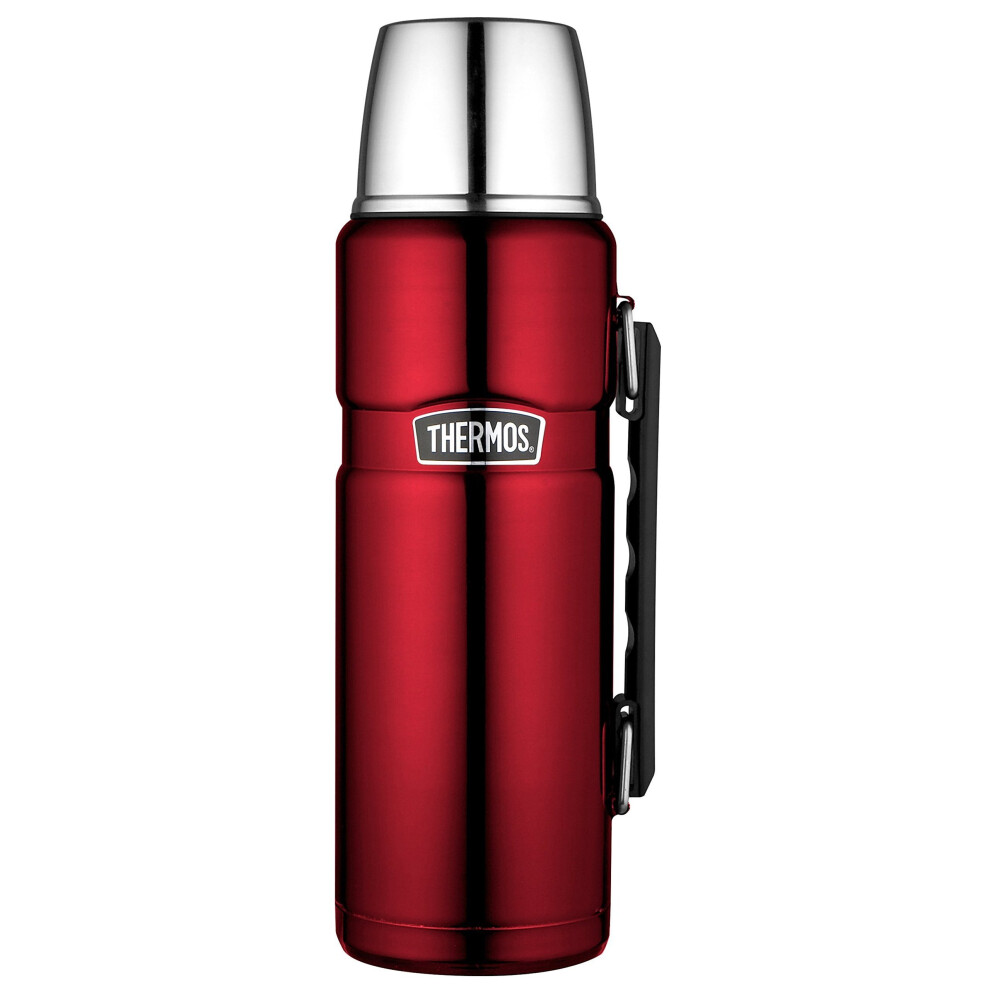 Thermos Stainless King Flask, Red, 1.2 L