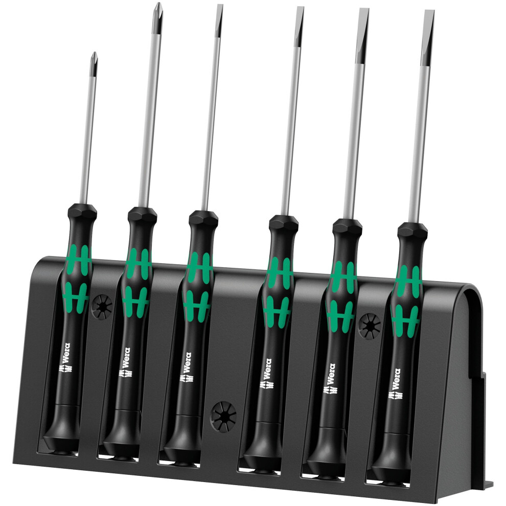 Wera Kraftform 2035/6 B Micro Screwdriver Set - 4 Slotted 2 Phillips