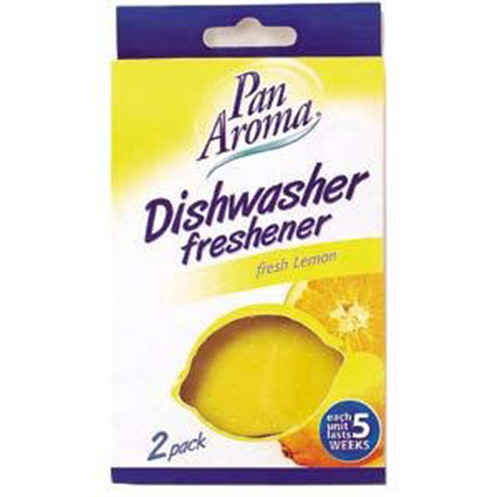 Pan Aroma Dishwasher Freshener, Lemon, 2 pk