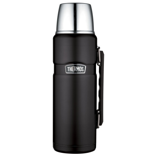 Thermos Thermos Stainless King Flask, Matt Black, 1.2 L