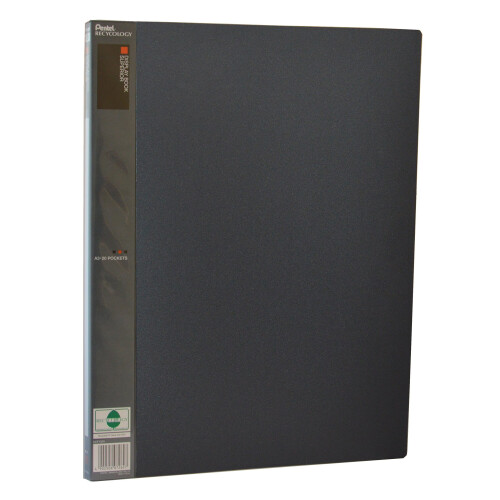 Pentel Pentel Presentation Folder A3 with 20 pockets - Black