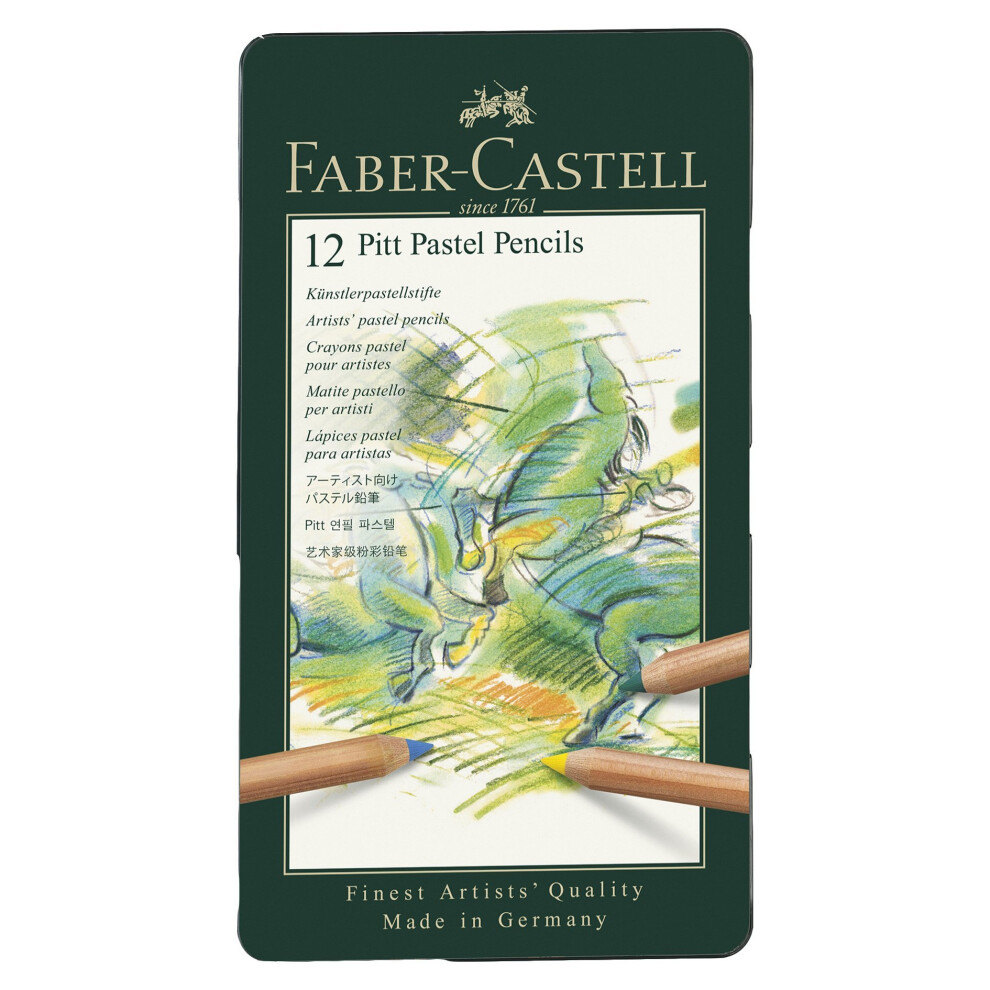 Faber-Castell PITT Pastel Pencils Tin Of 12