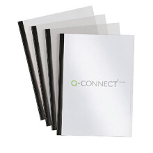Q-Connect A4 Slide Binder and Cover Set, 5 mm KF01926 - Black, Pack of 20