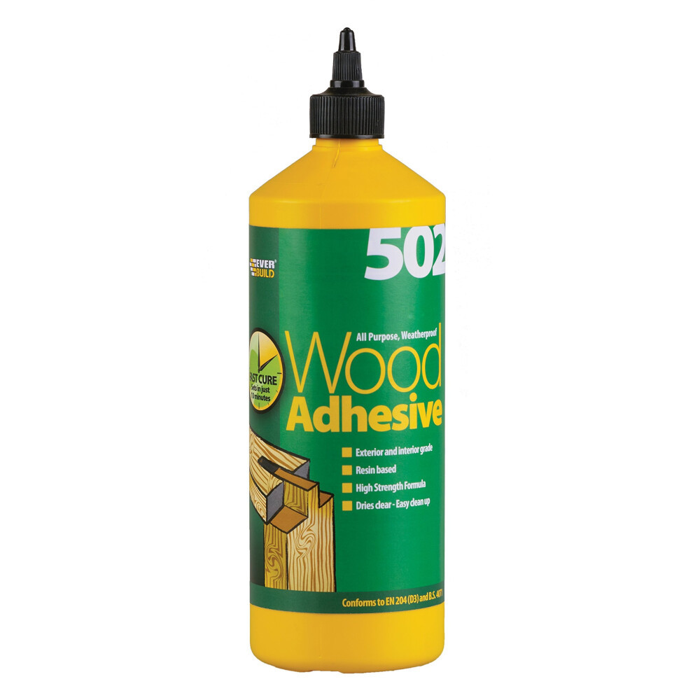 Everbuild WOOD1 - Colla Impermeabile Per Legno, 1 L
