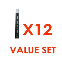 Pentel Arts Pocket Brush Refills, Black Ink / Value Set of 12 ï¼