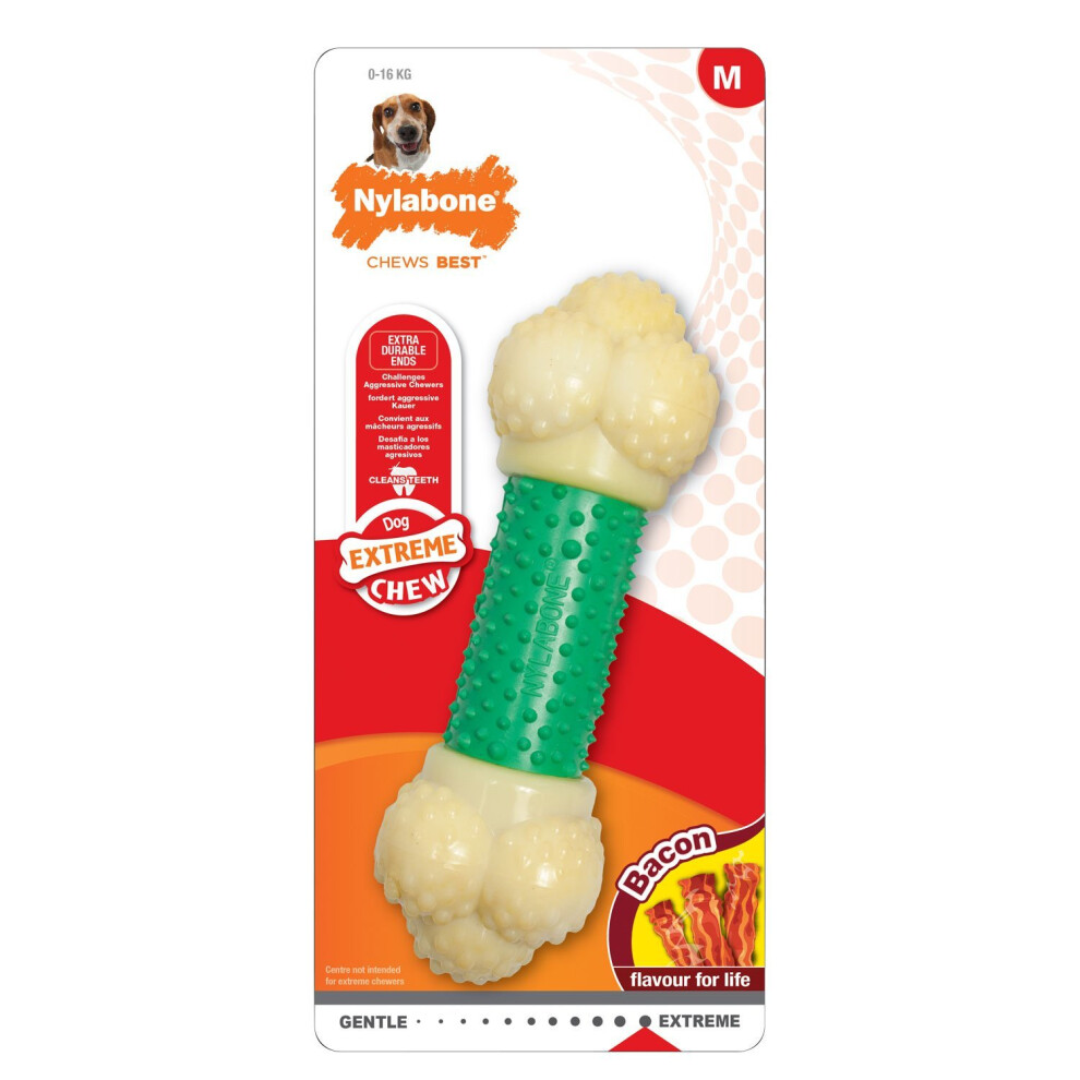 Nylabone Double Action Chew Bone Wolf