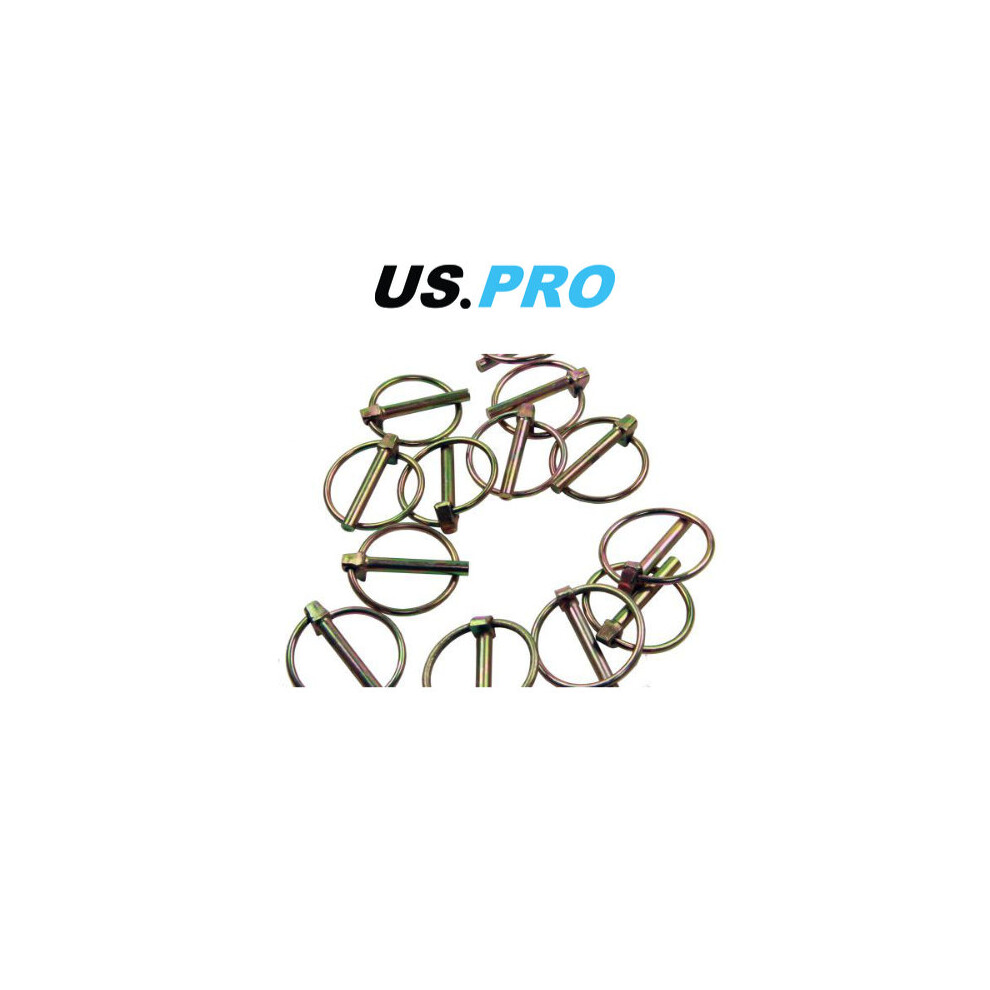 US PRO 50pc 10.00mm Lynch Pin Ring Clip Set 9025