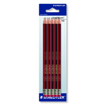 Staedtler Tradition HB Pencils with Eraser Pack of 10 Blister Card