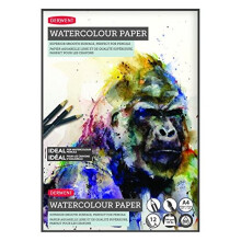 Aquarellpapierblock - Derwent - 21x29,7cm - 300g/m² - 12 Blätter - Weiß