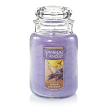 Yankee Candle Large Jar Candle, Lemon Lavender (1073481Z) – Authentic true-to-life fragrance, 110–150 hrs