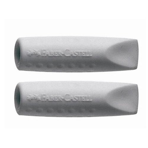 Faber-Castell Faber-Castell Grip 2001 Eraser Cap Twin Pack - Grey (Pack of 5)