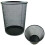 Circular Mesh Bin - Waste Paper Basket (Black) 1