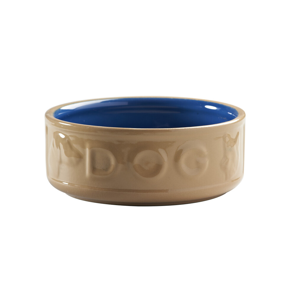 Mason Cash Original Cane/blue Lettered Dog Bowl, 180mm