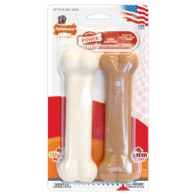 Nylabone Dura Chew Twin Pack Medium Dog Chews for Extreme Chewers, Bacon/Chicken