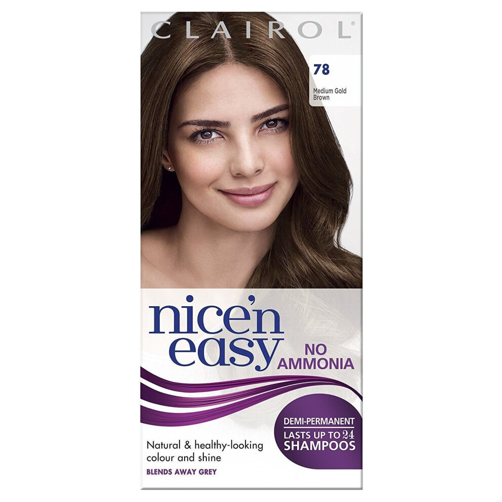 Clairol Nice 'n Easy Demi Non-Permament Hair Colour Dye - 78 Medium Golden Brown