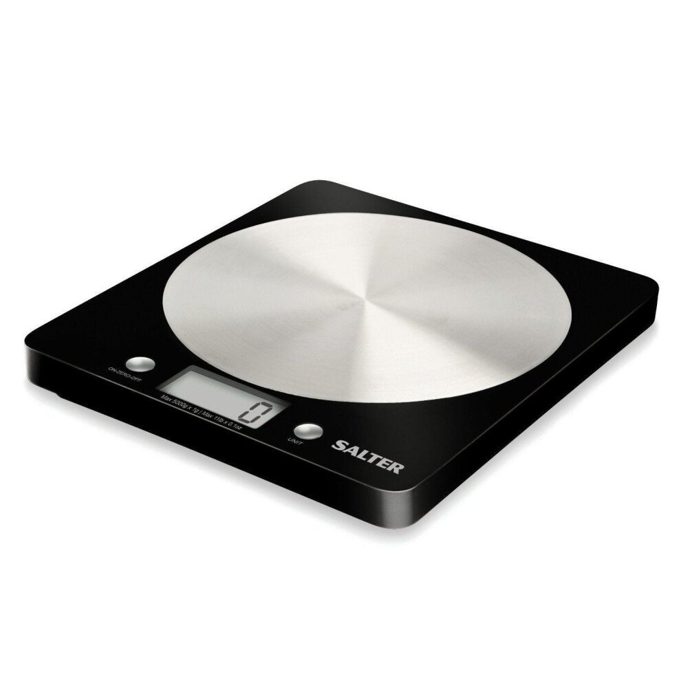 Salter Black Electronic Kitchen Scale | Digital Food Scale